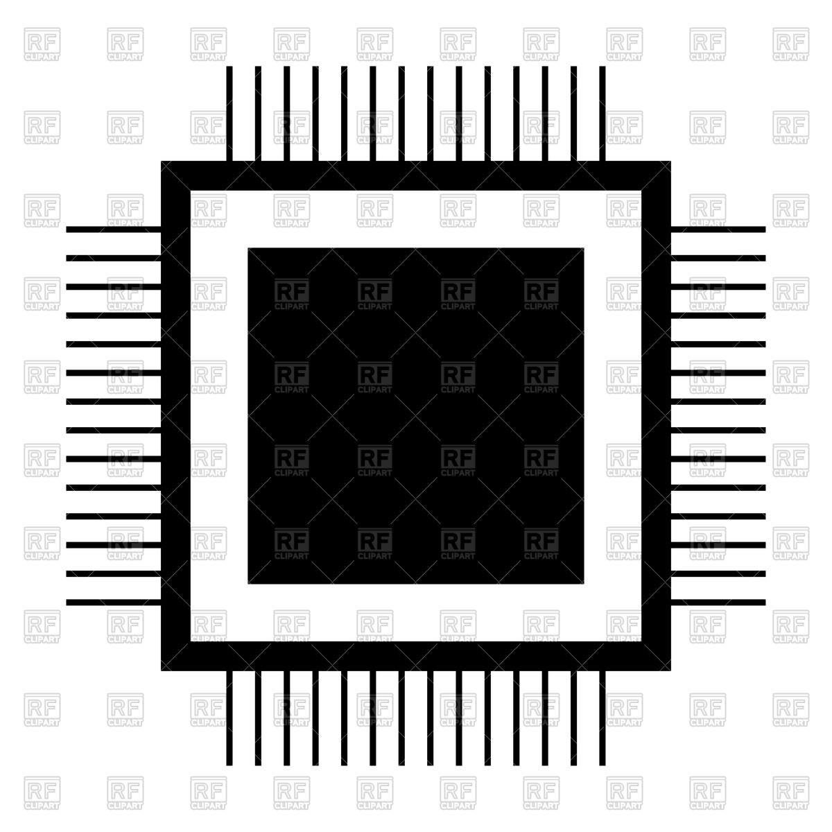 Microprocessor Icon at Vectorified.com | Collection of Microprocessor ...