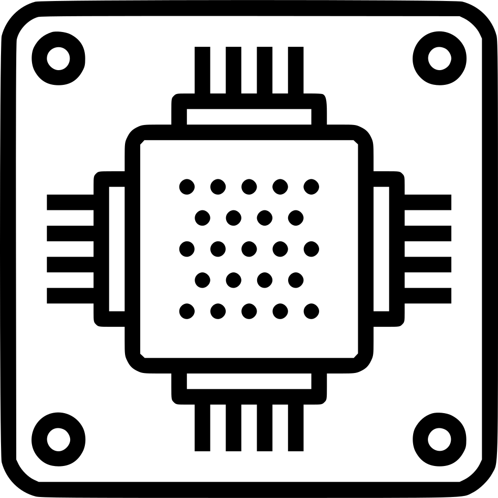 Microprocessor Icon at Vectorified.com | Collection of Microprocessor ...
