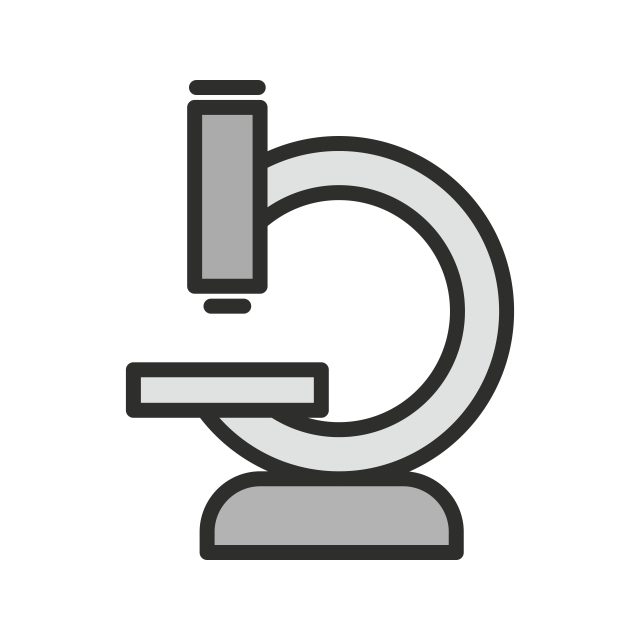 640x640 Microscope Icon Design, Research Icon, Equipment, Experiment Png