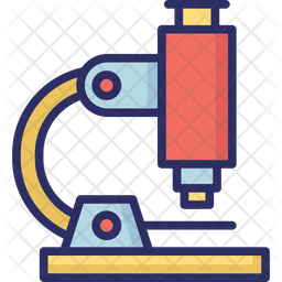 256x256 Microscope Icon Of Colored Outline Style