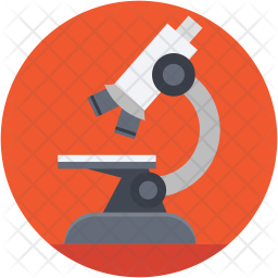 256x256 Microscope Icon Of Flat Style