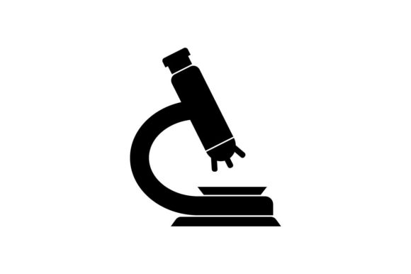 580x386 Microscope Icon Vector Graphic