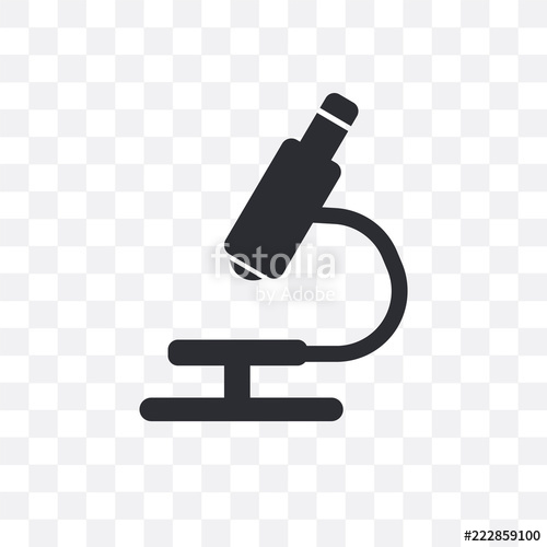 500x500 Microscope Icon Isolated On Transparent Background Simple