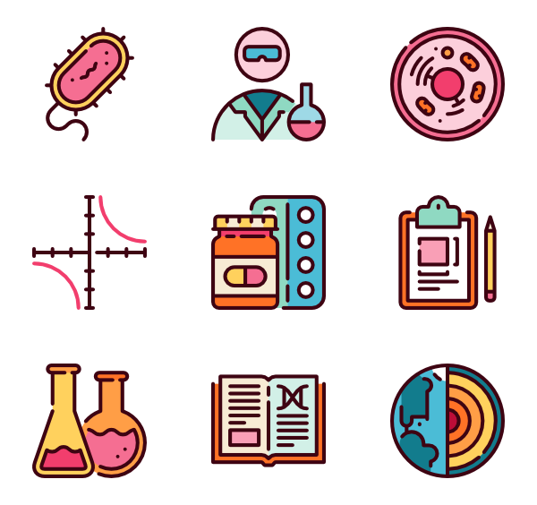 600x564 Microscope Icons