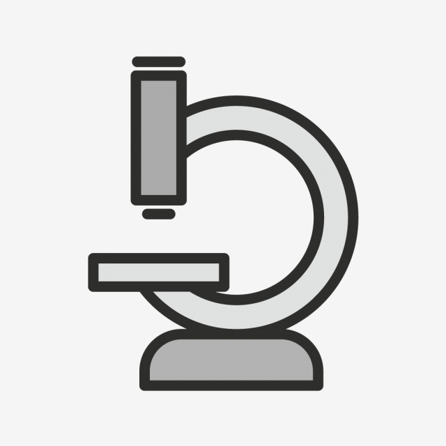 640x640 Vector Microscope Icon, Research Icon, Equipment, Experiment Png