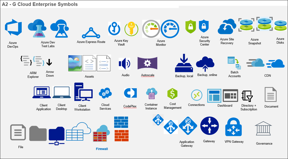 azure presentation icons