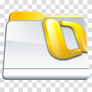 300x300 Program Folders Icon Pac, Microsoft Outlook Folder, Yellow