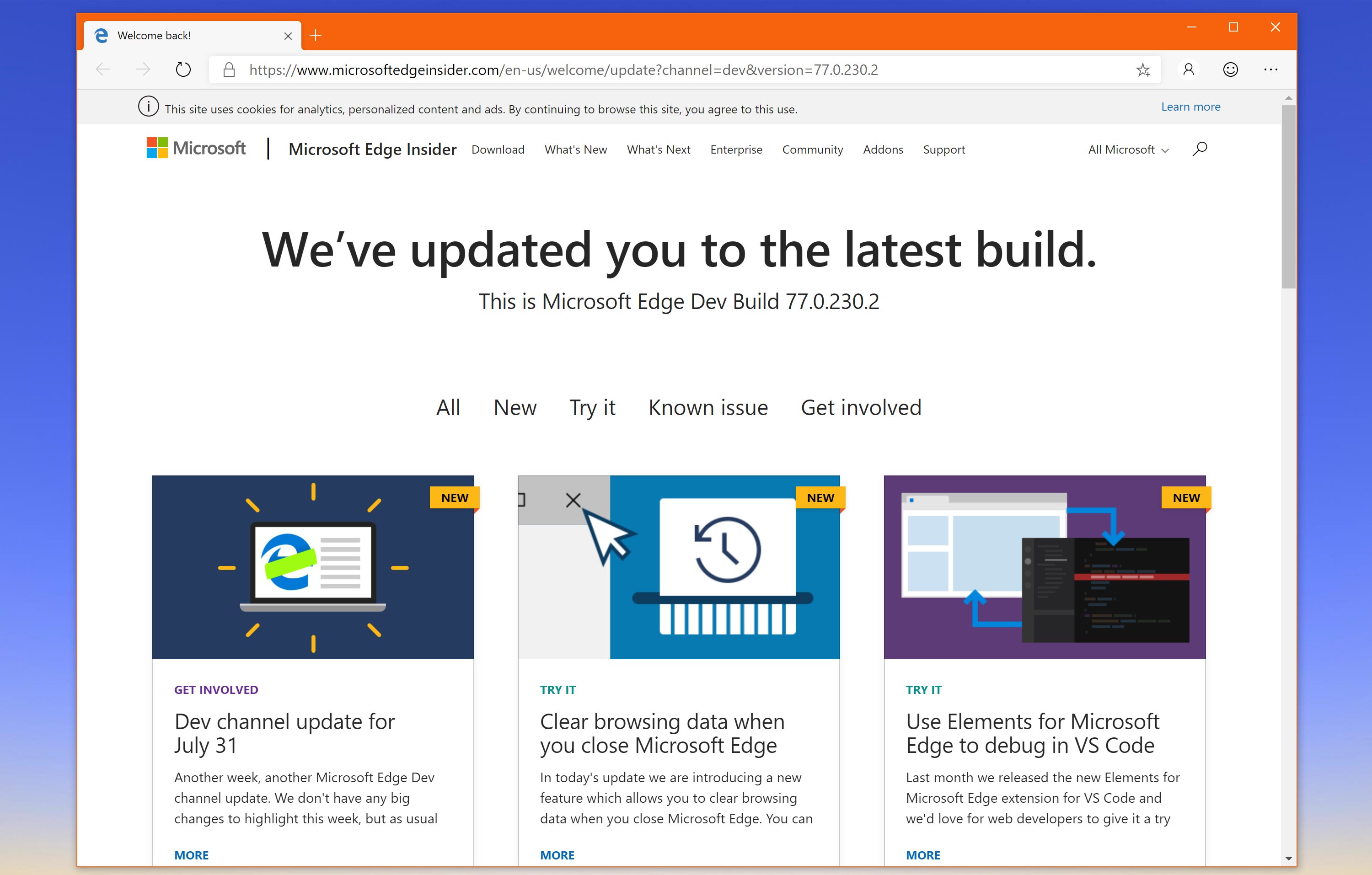 3000x1914 Microsoft Edge Beta For Mac Leaked