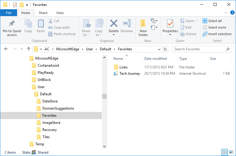 790x524 Ms Edge Browser Favorites Storage Folder Location