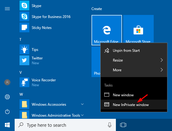 564x430 Ways To Open Edge In Private Mode In Windows Password Recovery