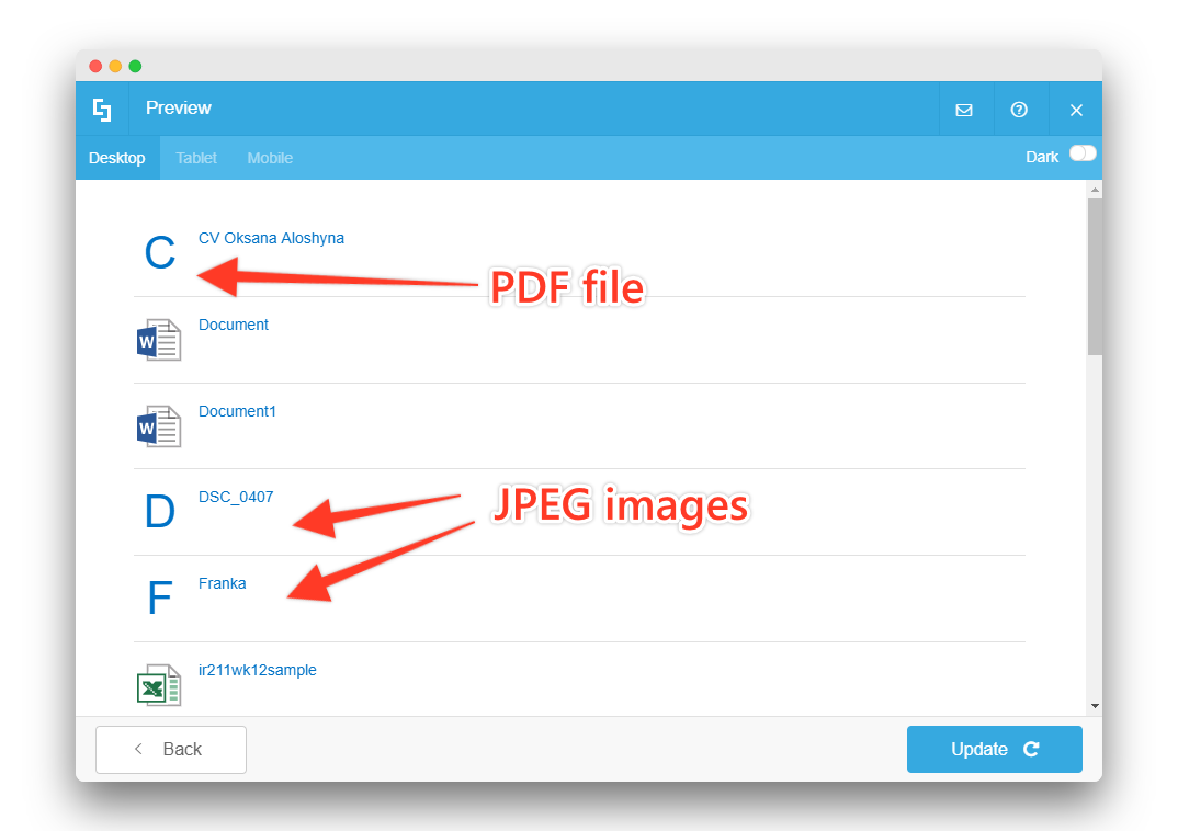 1074x758 Colorful Icons For Pdf And Other Types In List Support