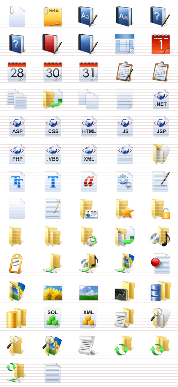 600x1306 Document Icons Pack