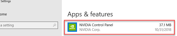 747x154 Nvidia Control Panel Windows Store App