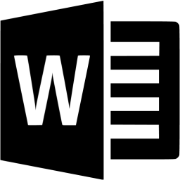 Black Microsoft Word Icon 256x256 Black Microsoft Word Icon