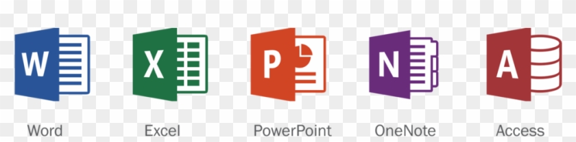 840x208 Microsoft Office Icons