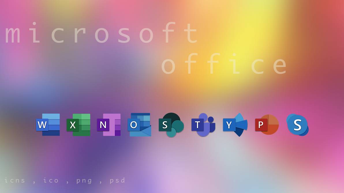 1192x670 Microsoft Office Icons