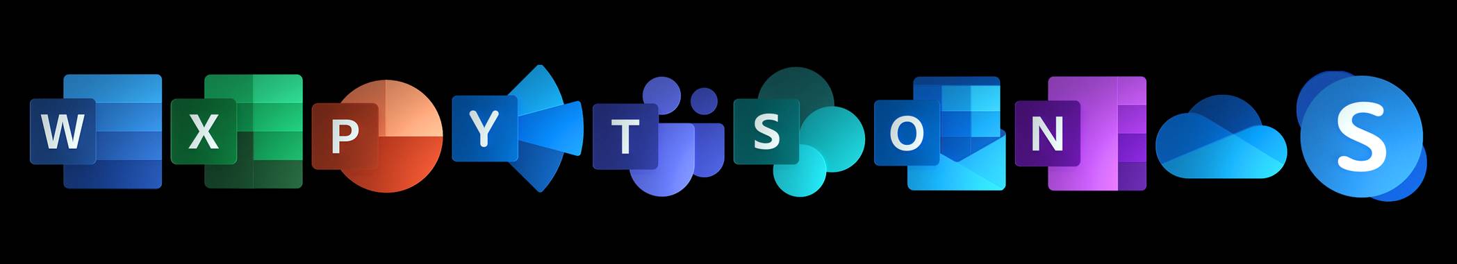 2097x381 Microsoft Office Png Icon Pack