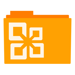 256x256 Microsoft Office Folder Icons, Micorsoft Office Office