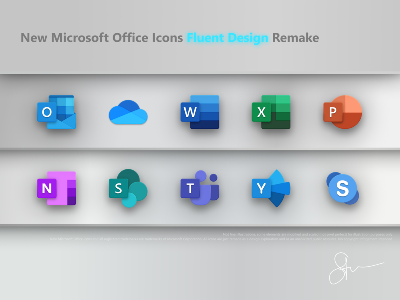 800x600 New Microsoft Office Icons Remake