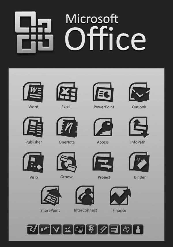 600x855 Free Vector Office Icons Freecreatives