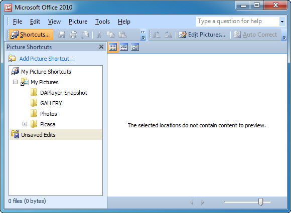 microsoft office picture manager windows 7