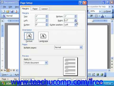 Word Tutorial Setting The Default 480x360 Word Tutorial Setting The Default