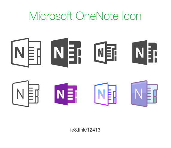 Microsoft Onenote Icon at Vectorified.com | Collection of Microsoft ...