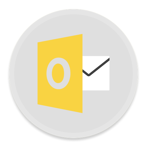 512x512 Outlook Icon Button Ui Ms Office Iconset Blackvariant
