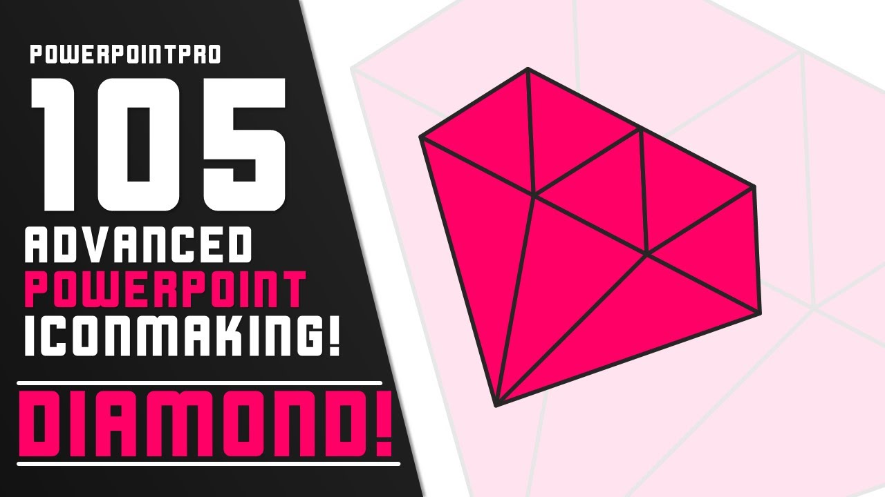 1280x720 Design A Diamond! Advanced Powerpoint Icon Making!