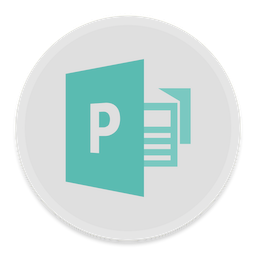 256x256 Publisher Icon Button Ui Ms Office Iconset Blackvariant