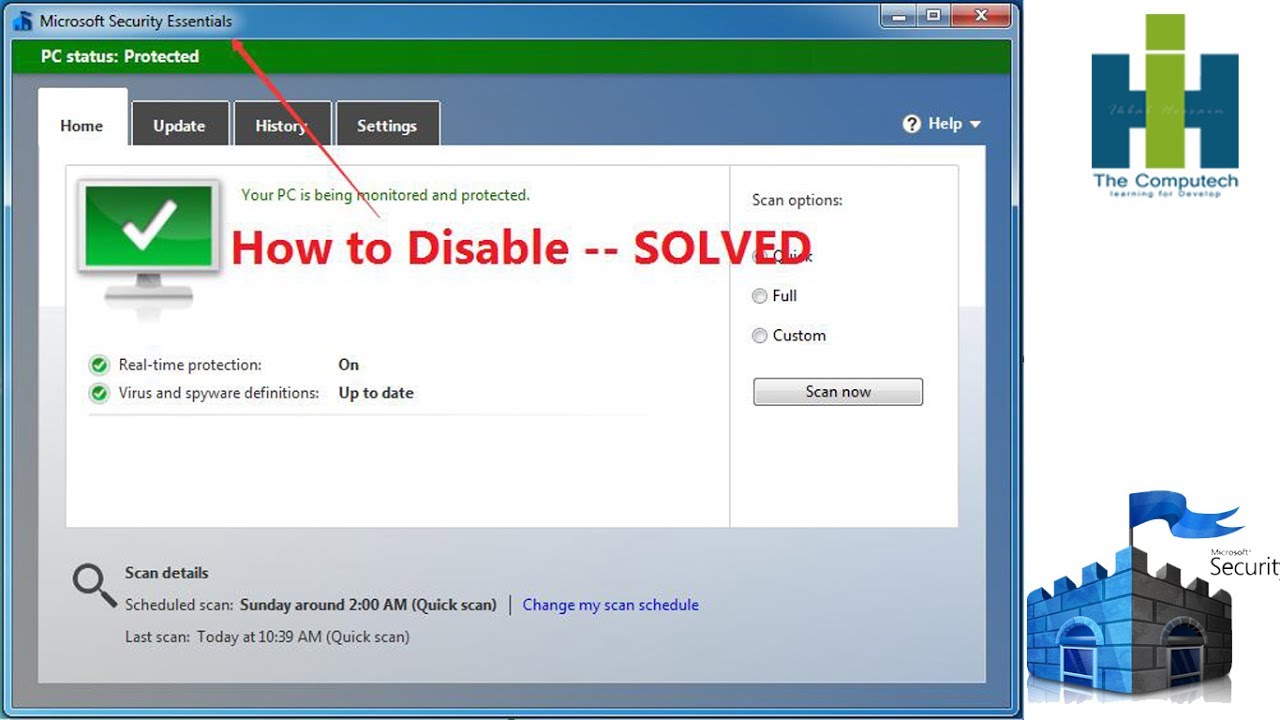 1280x720 How To Disable Microsoft Security Essentials Windows