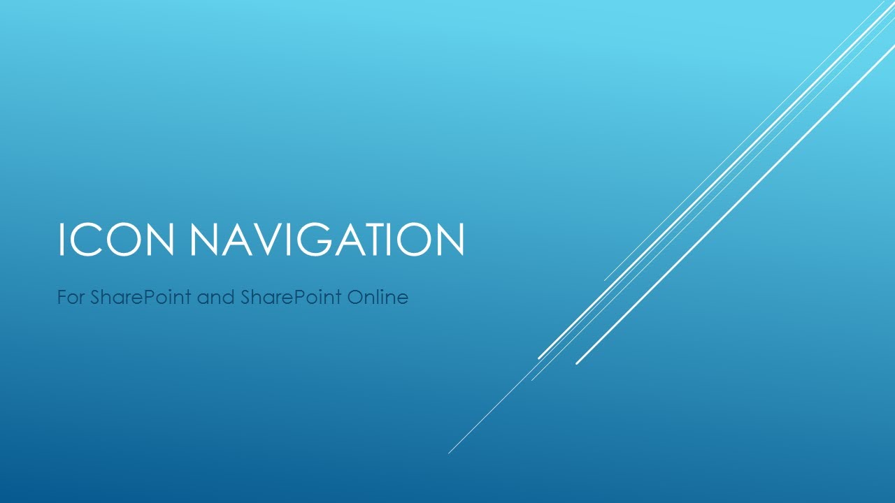 1280x720 Icon Navigation In Microsoft Sharepoint