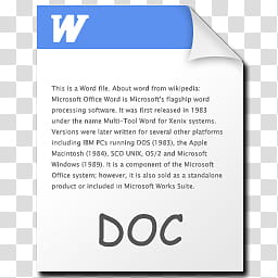 256x256 Stilrent Icon Set Doc, Microsoft Word Icon Transparent