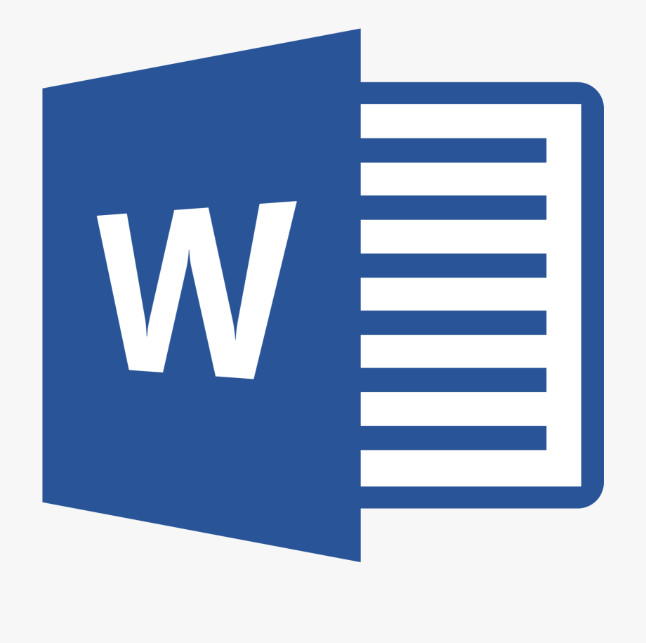 black microsoft word icon