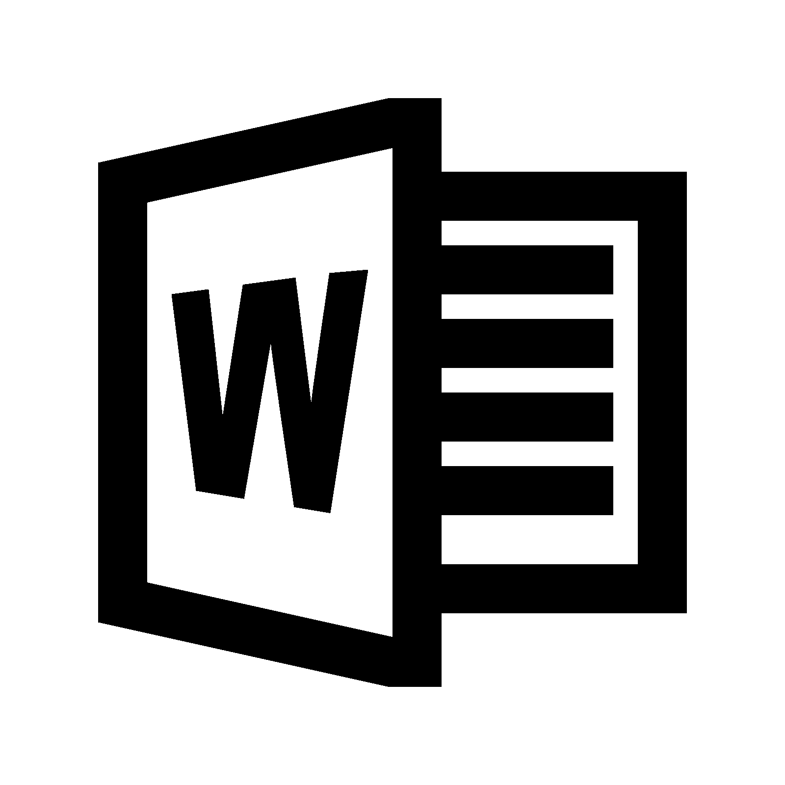 1600x1600 Microsoft Word Icon Download