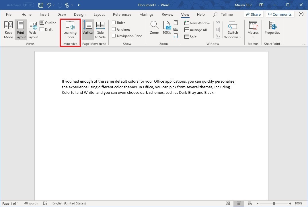 1074x724 How To Use Learning Tools In Microsoft Word Windows Central