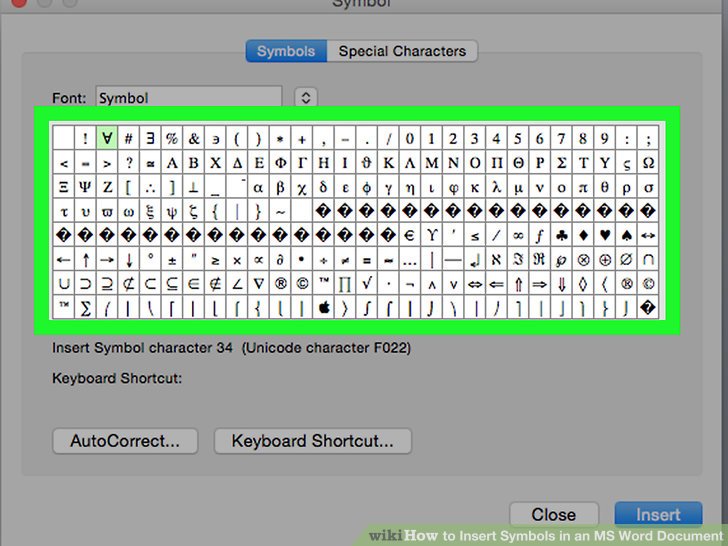 Microsoft Word Formatting Symbols 0056