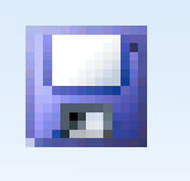 270x257 The Floppy Disk Save Icon