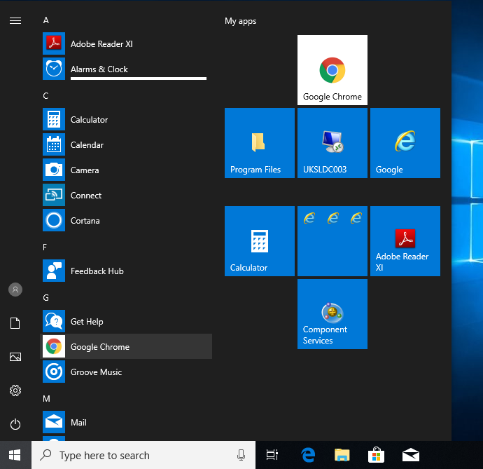 690x669 Management Of Start Menu And Tiles On Windows And Server