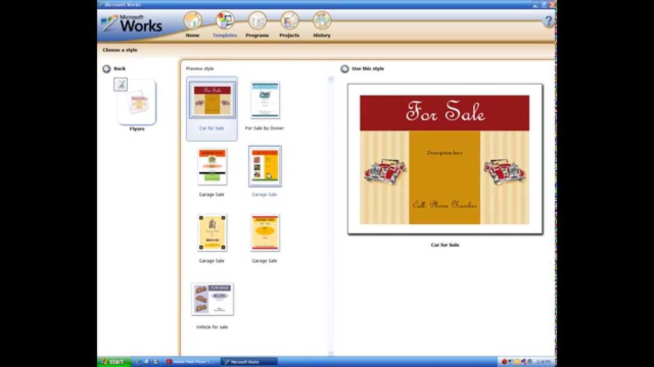 1280x720 Microsoft Works Short Demonstration On Windows Xp