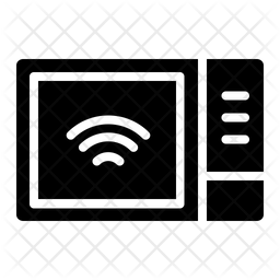 256x256 Microwave Icon Of Glyph Style