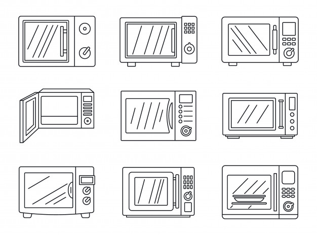 626x463 Modern Microwave Icon Set Vector Premium Download