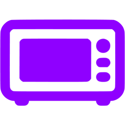 256x256 Violet Microwave Icon