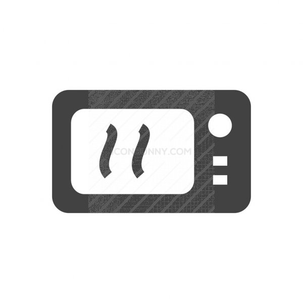 600x600 Microwave Glyph Icon