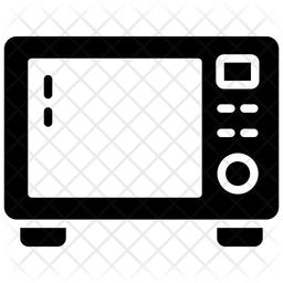 256x256 Microwave Oven Icon Of Glyph Style