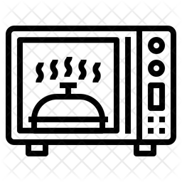 256x256 Microwave Oven Icon Of Line Style