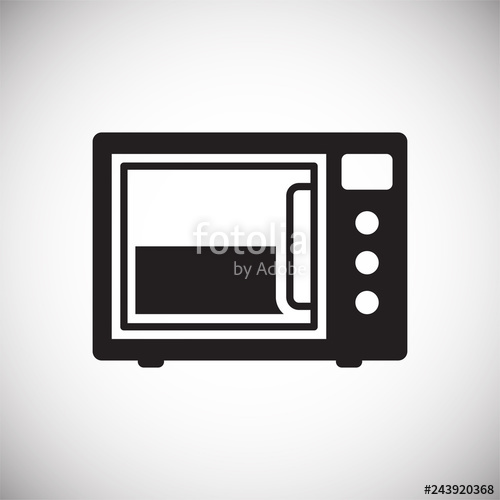 500x500 Microwave Oven Icon On White Background For Graphic And Web Design