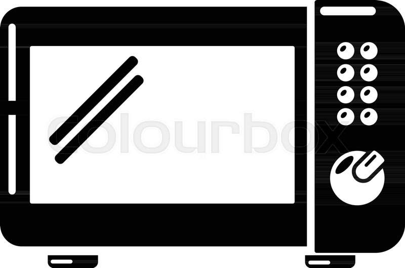 800x529 Microwave Oven Icon Simple Stock Vector Colourbox