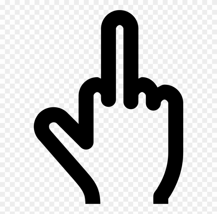 880x870 Middle Finger Icon Clipart