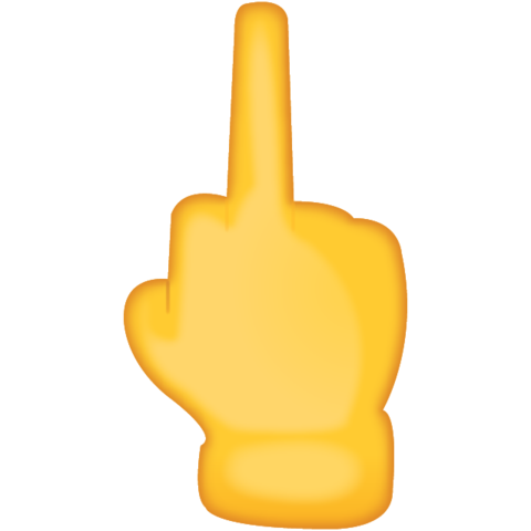 480x480 Download Middle Finger Emoji Emoji Island